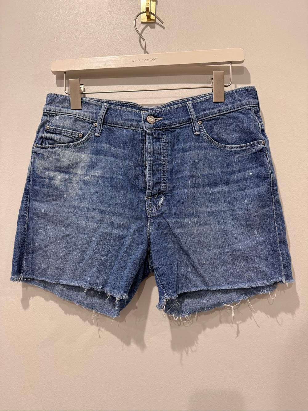 Mother Denim Sz 27 Cotton Cut Offs Nomad Fray Shorts 4in Inseam